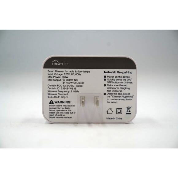 Treatlife Smart Dimmer Plug WiFi Alexa Google Home 300W LED Table Lamp Control - Picture 2 of 2